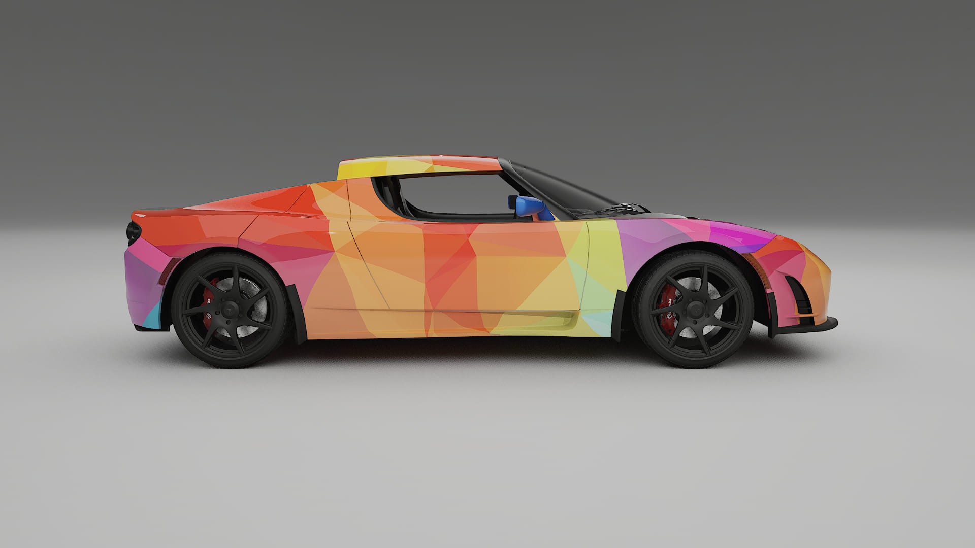Tesla Roadster 2.5 VECTOR VIBE – Kit Wrap PPF Personalizzato in Pellicola Poliuretanica Stampabile