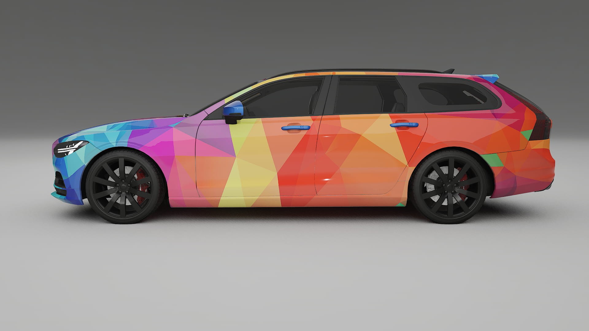 Volvo V90 P5 VECTOR VIBE – Kit Wrap PPF Personalizzato in Pellicola Poliuretanica Stampabile