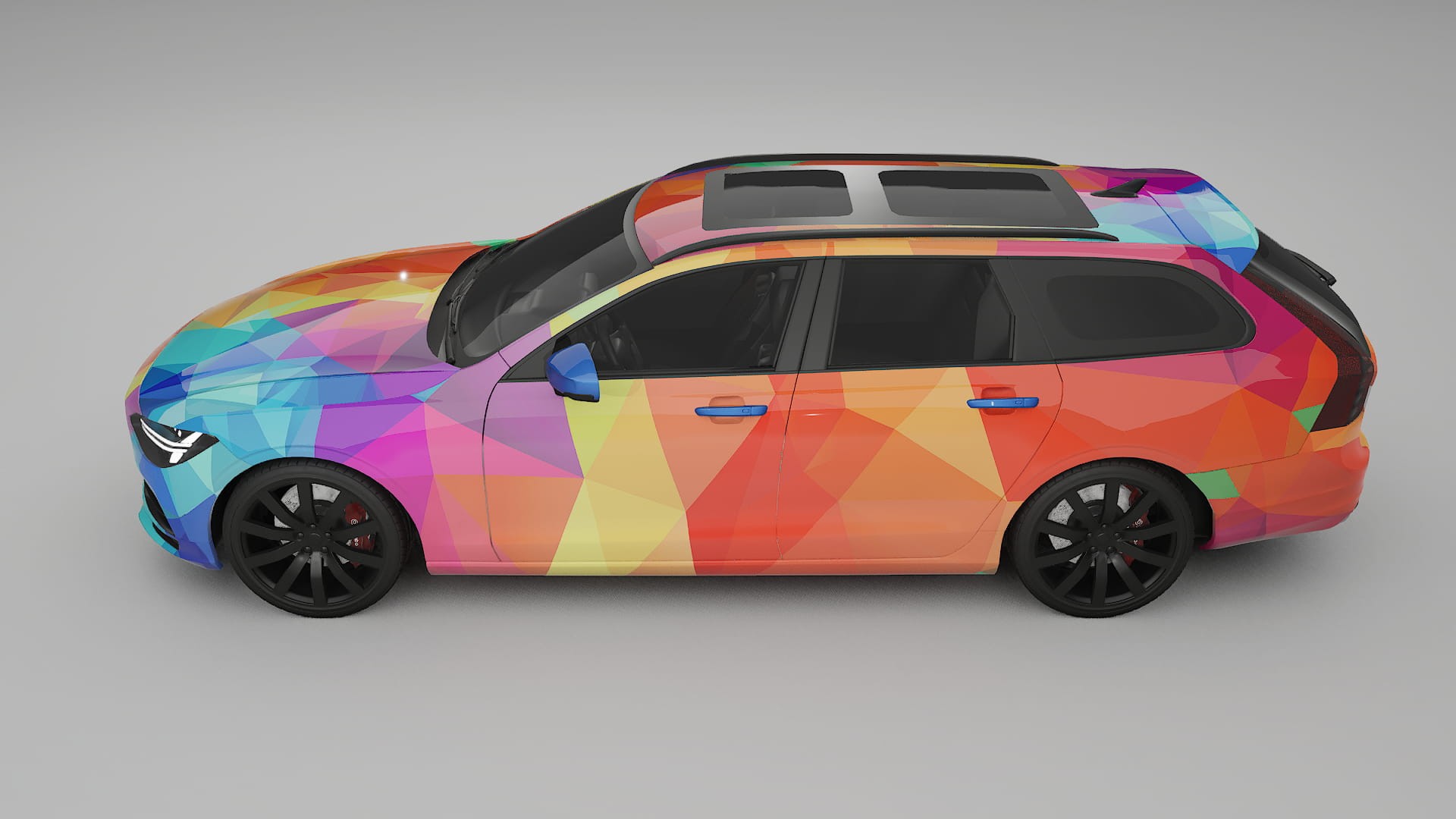 Volvo V90 P5 VECTOR VIBE – Kit Wrap PPF Personalizzato in Pellicola Poliuretanica Stampabile