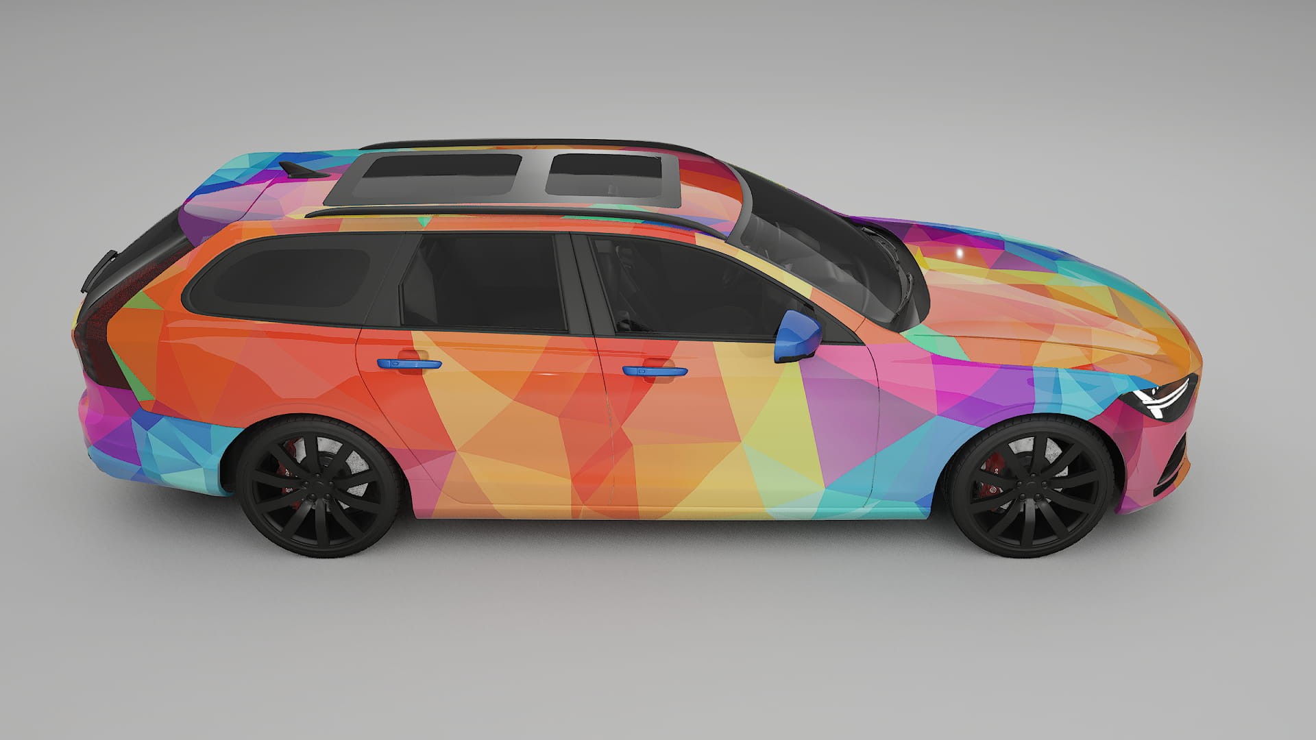 Volvo V90 P5 VECTOR VIBE – Kit Wrap PPF Personalizzato in Pellicola Poliuretanica Stampabile