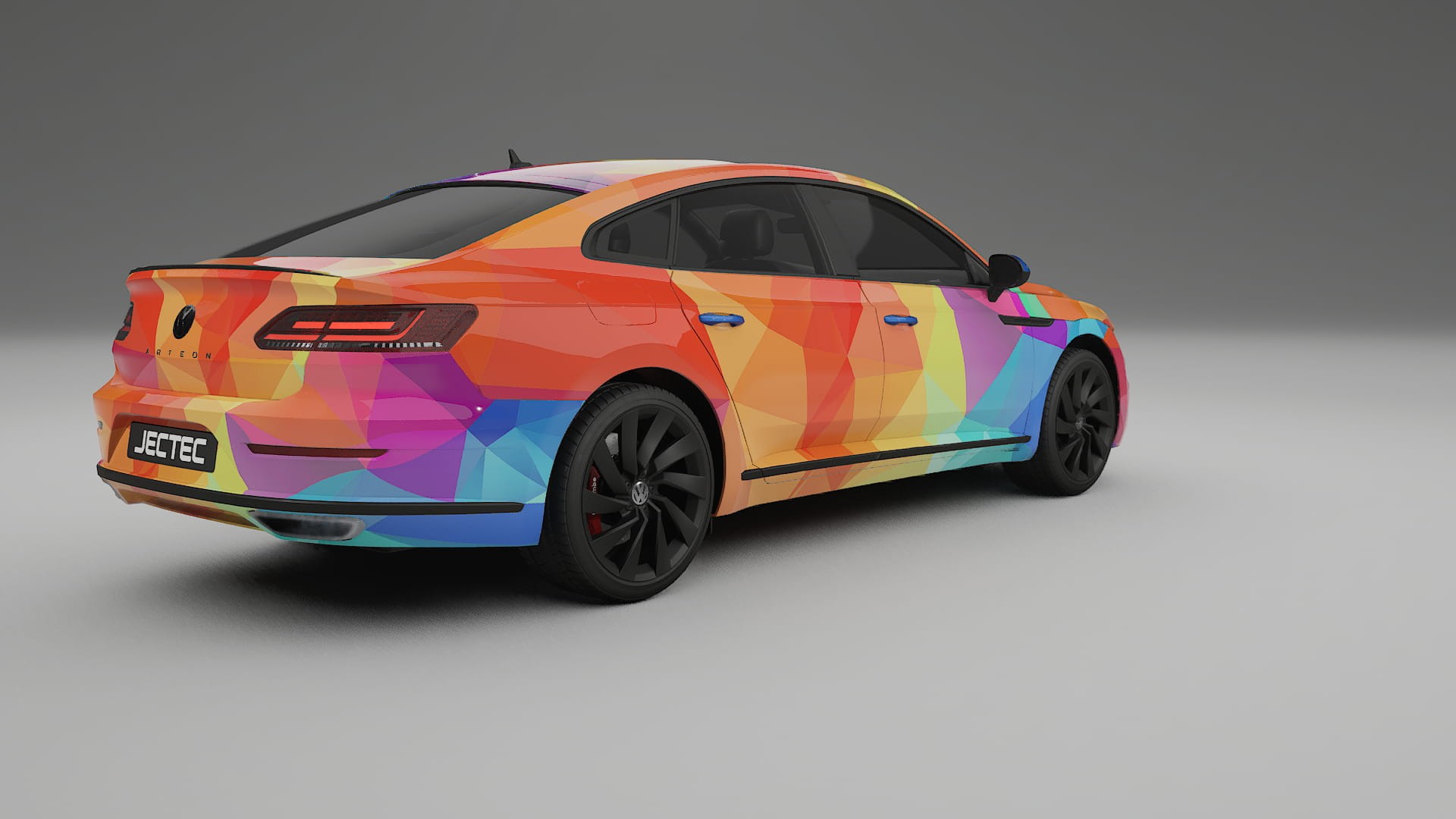 VW Arteon R 3H prefacelift pre-LCI VECTOR VIBE – Kit Wrap PPF Personalizzato in Pellicola Poliuretanica Stampabile