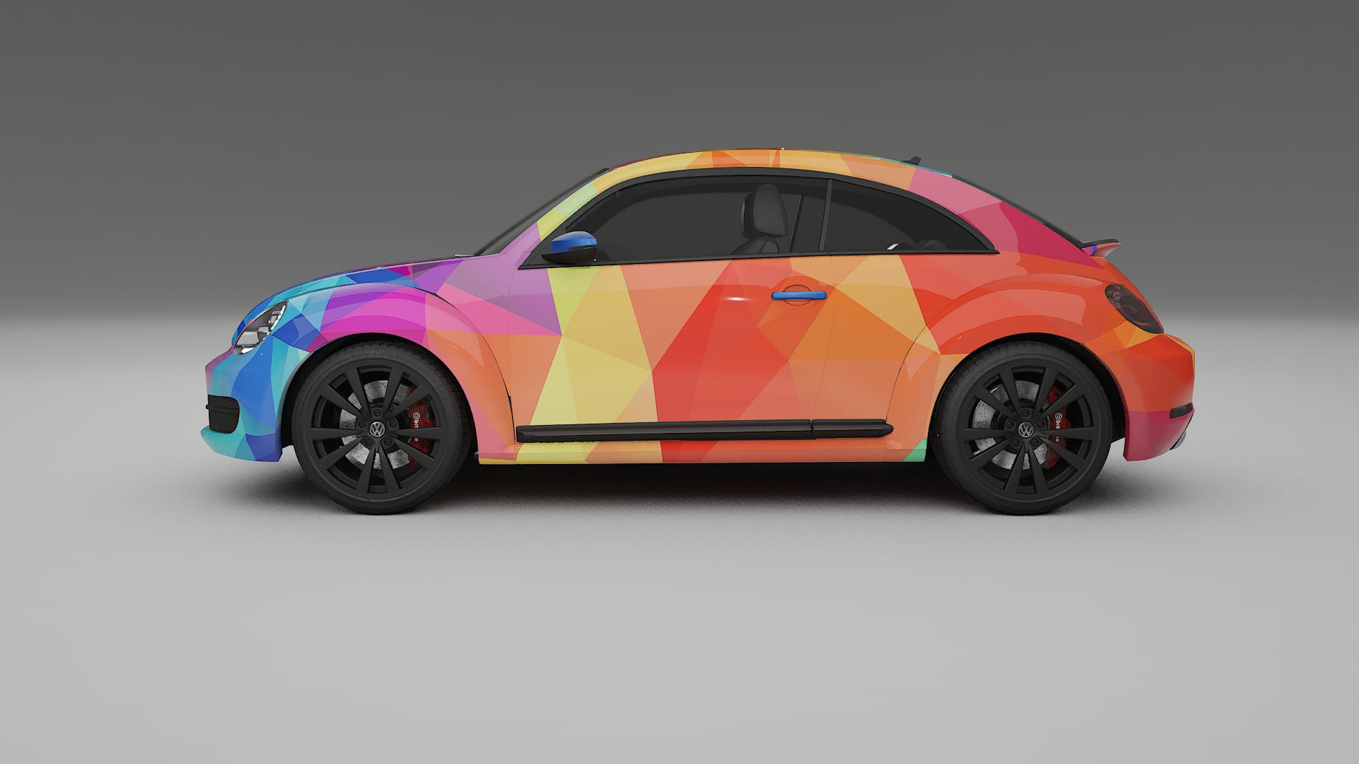 VW Beetle A5 prefacelift pre-LCI VECTOR VIBE – Kit Wrap PPF Personalizzato in Pellicola Poliuretanica Stampabile