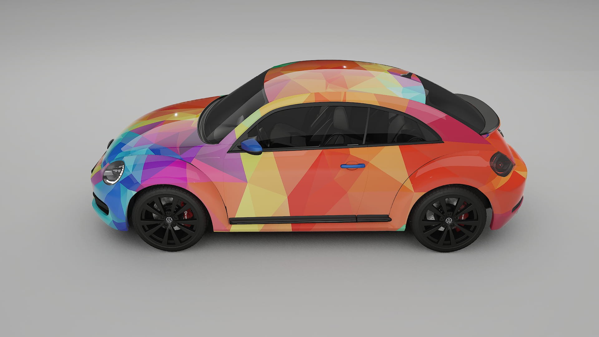 VW Beetle A5 prefacelift pre-LCI VECTOR VIBE – Kit Wrap PPF Personalizzato in Pellicola Poliuretanica Stampabile