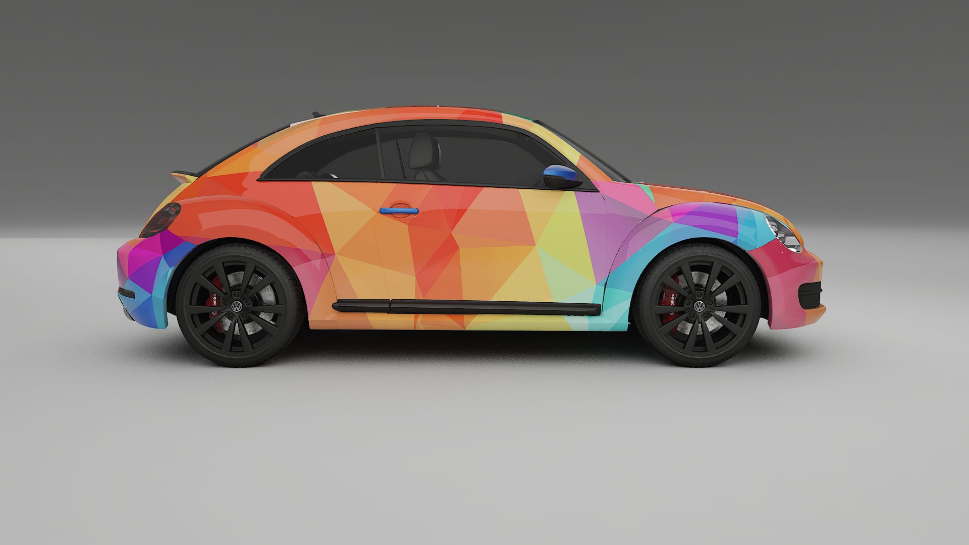 VW Beetle A5 prefacelift pre-LCI VECTOR VIBE – Kit Wrap PPF Personalizzato in Pellicola Poliuretanica Stampabile