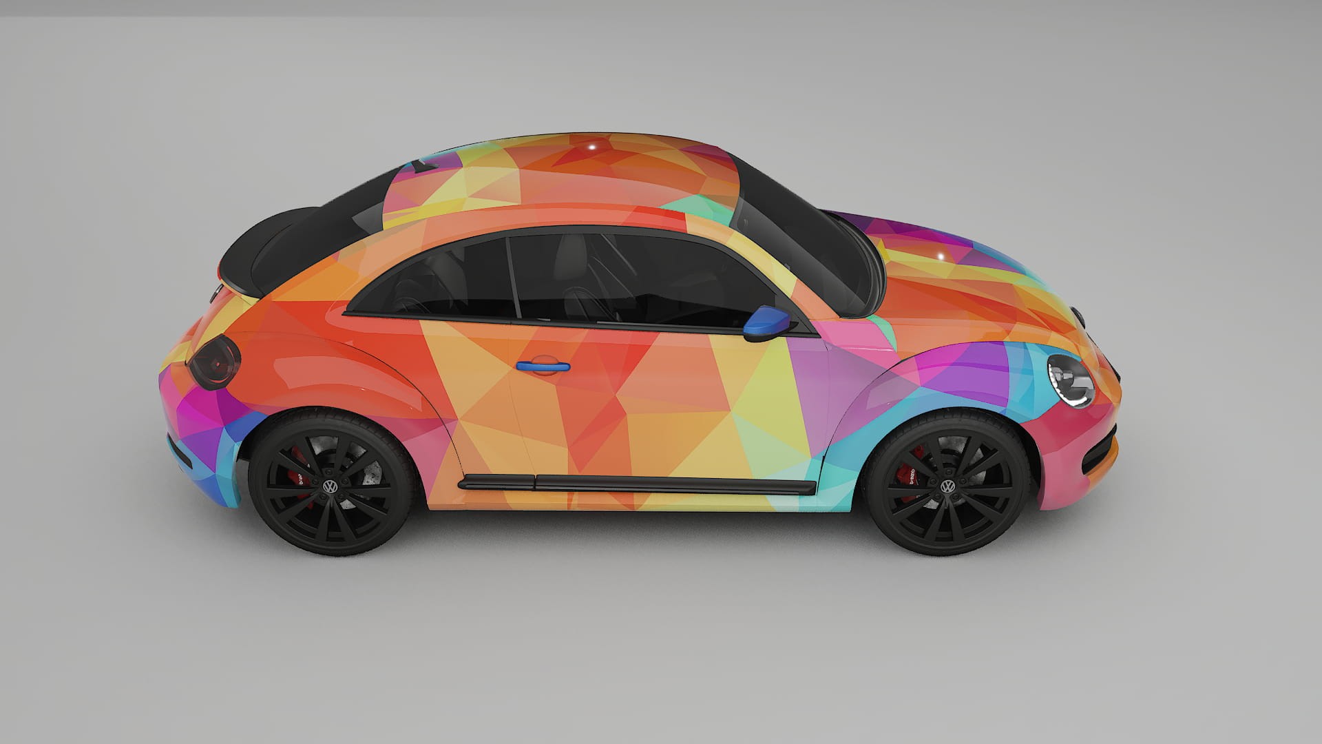 VW Beetle A5 prefacelift pre-LCI VECTOR VIBE – Kit Wrap PPF Personalizzato in Pellicola Poliuretanica Stampabile