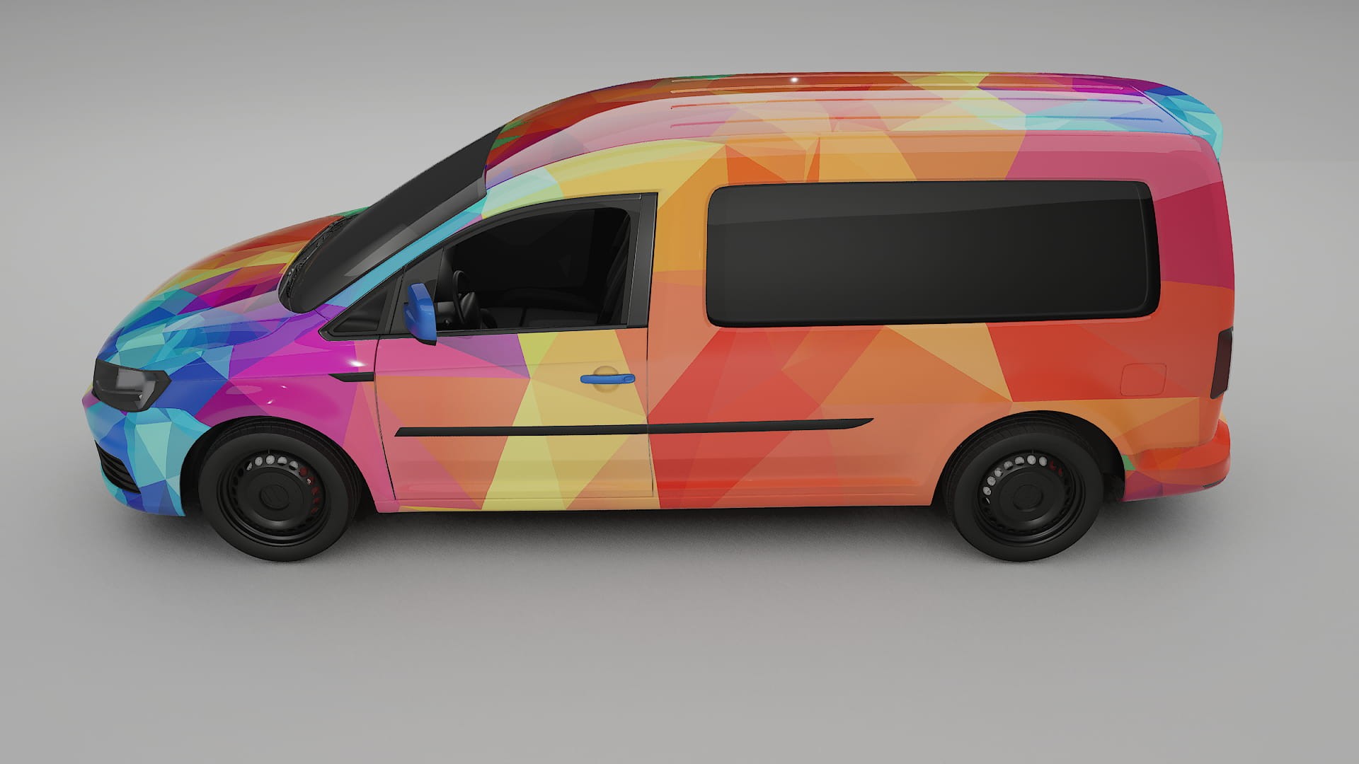 VW Caddy Maxi SB VECTOR VIBE – Kit Wrap PPF Personalizzato in Pellicola Poliuretanica Stampabile