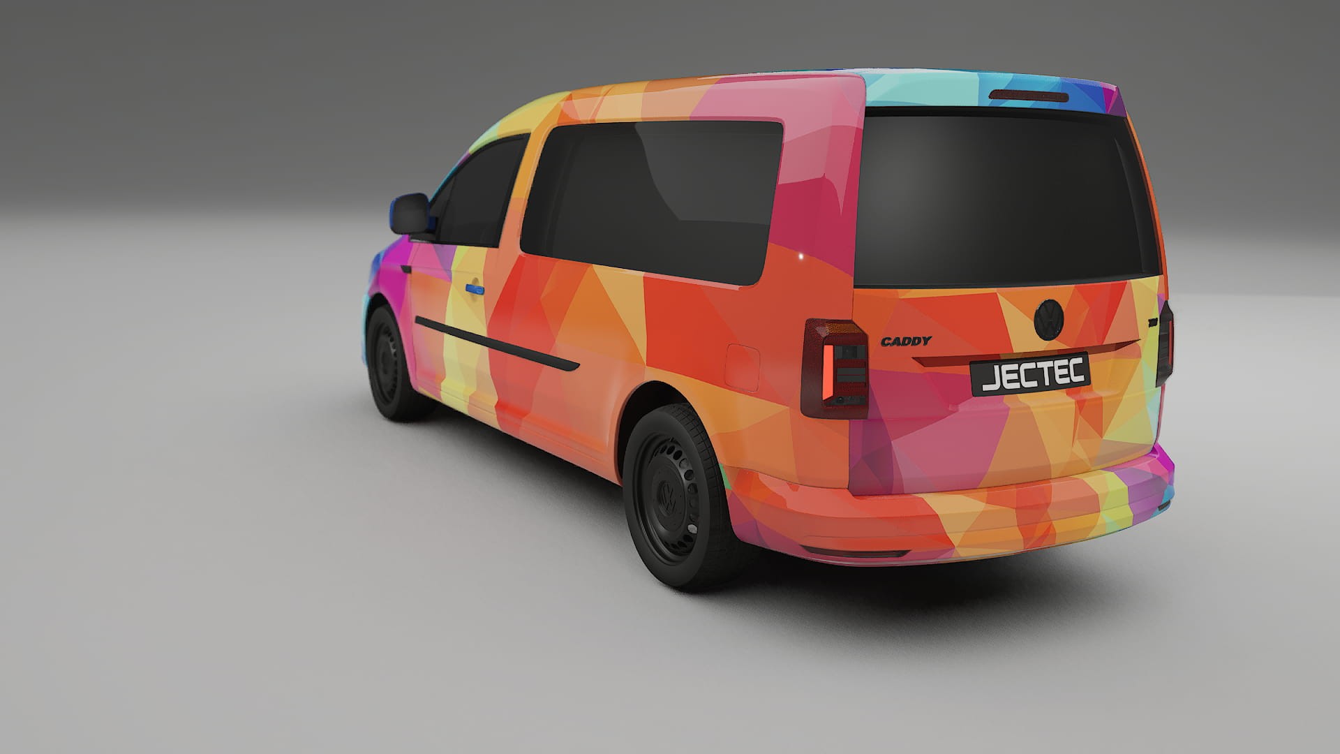 VW Caddy Maxi SB VECTOR VIBE – Kit Wrap PPF Personalizzato in Pellicola Poliuretanica Stampabile