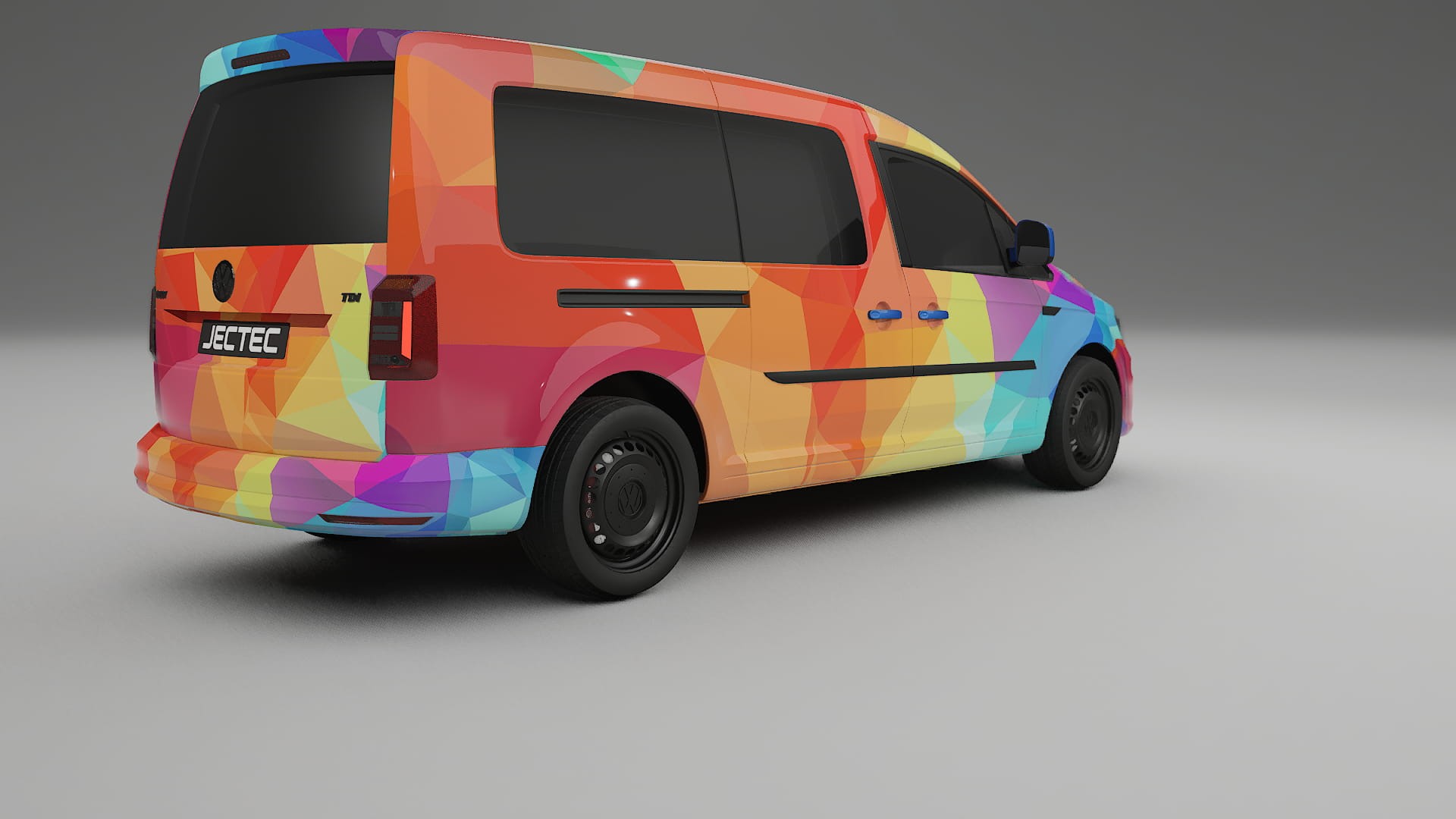 VW Caddy Maxi SB VECTOR VIBE – Kit Wrap PPF Personalizzato in Pellicola Poliuretanica Stampabile