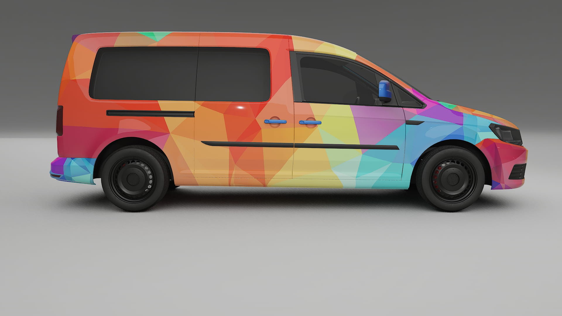 VW Caddy Maxi SB VECTOR VIBE – Kit Wrap PPF Personalizzato in Pellicola Poliuretanica Stampabile