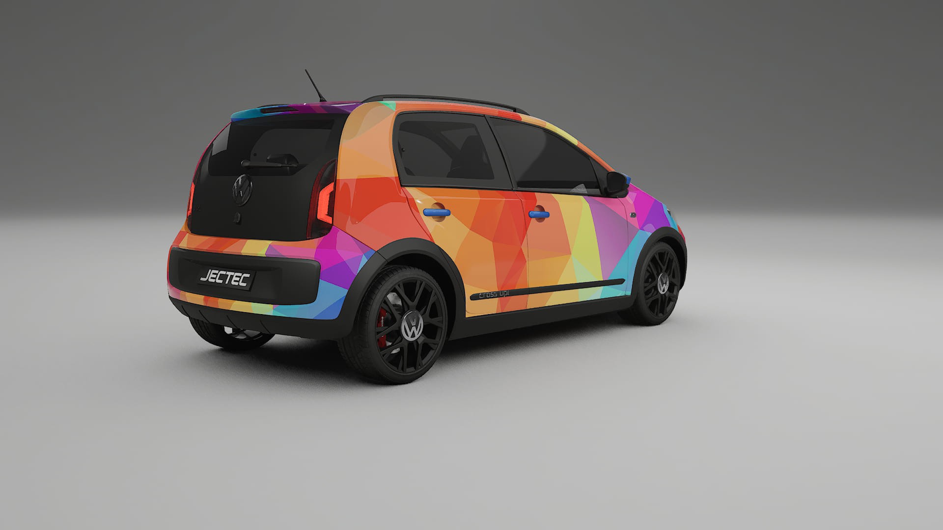 VW Cross Up VECTOR VIBE – Kit Wrap PPF Personalizzato in Pellicola Poliuretanica Stampabile