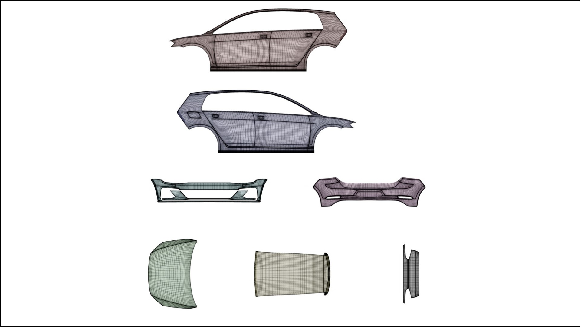 VW Golf Mk7 VECTOR VIBE – Kit Wrap PPF Personalizzato in Pellicola Poliuretanica Stampabile