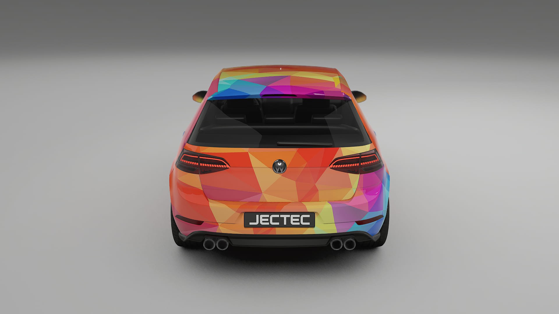 VW Golf Mk7 VECTOR VIBE – Kit Wrap PPF Personalizzato in Pellicola Poliuretanica Stampabile