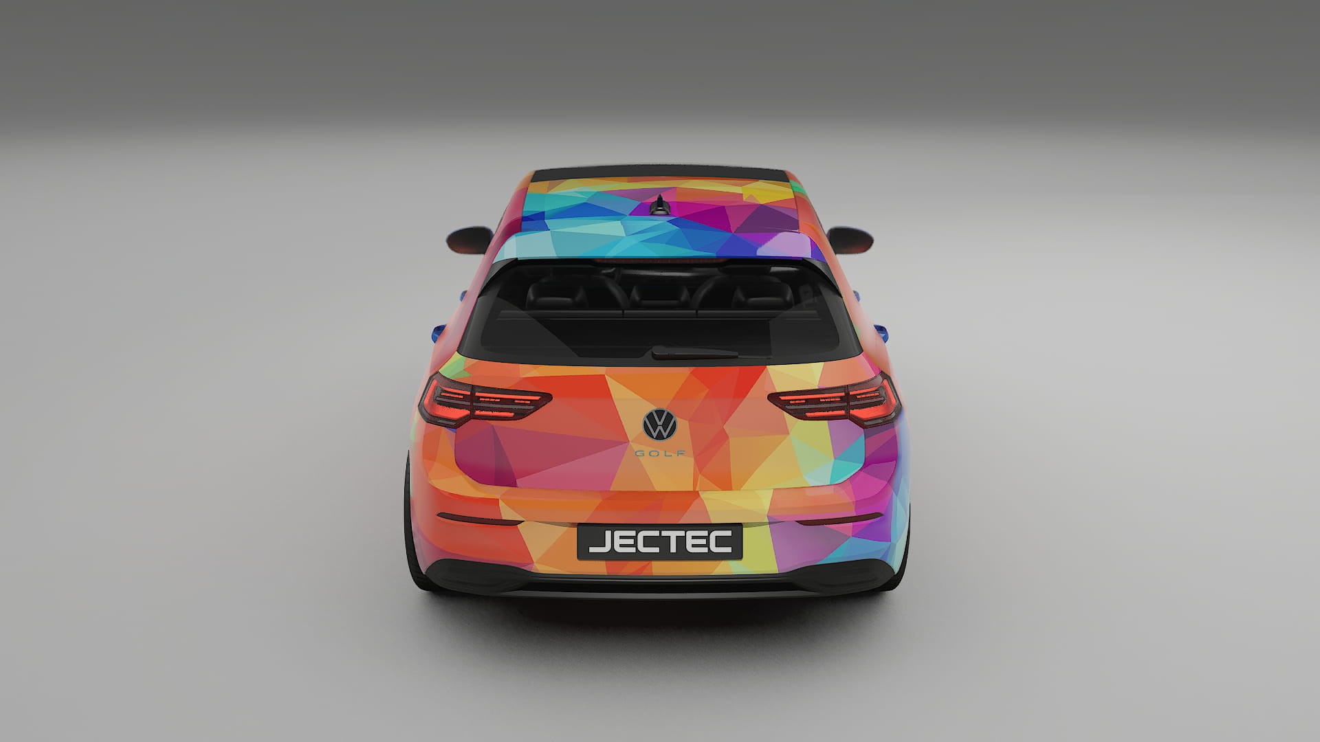 VW Golf Mk8 VECTOR VIBE – Kit Wrap PPF Personalizzato in Pellicola Poliuretanica Stampabile