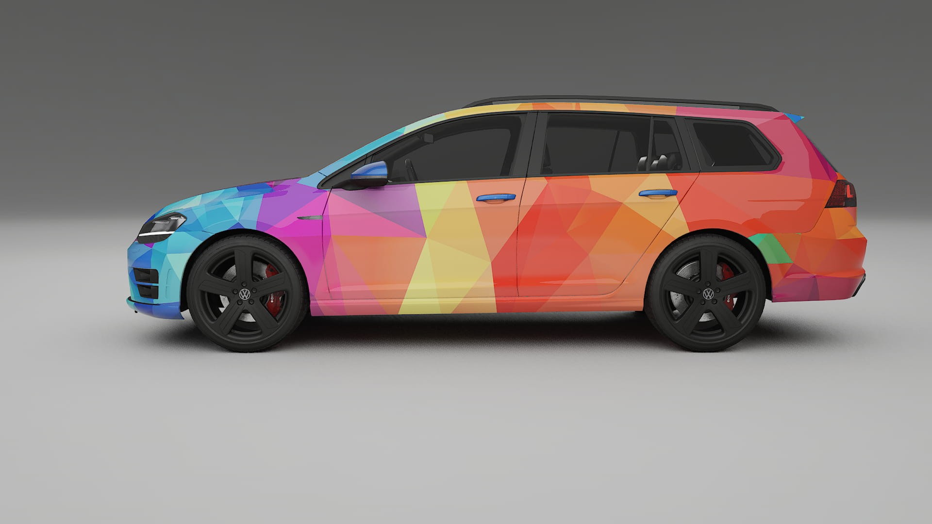 VW Golf Variant Mk7 VECTOR VIBE – Kit Wrap PPF Personalizzato in Pellicola Poliuretanica Stampabile