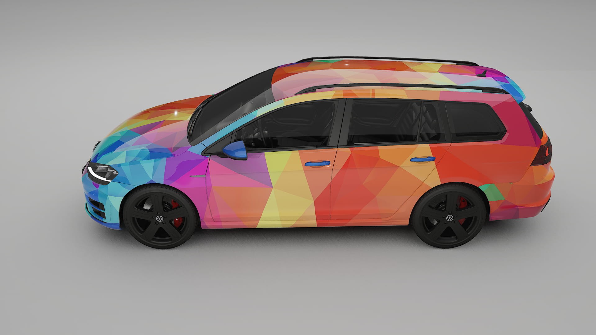 VW Golf Variant Mk7 VECTOR VIBE – Kit Wrap PPF Personalizzato in Pellicola Poliuretanica Stampabile