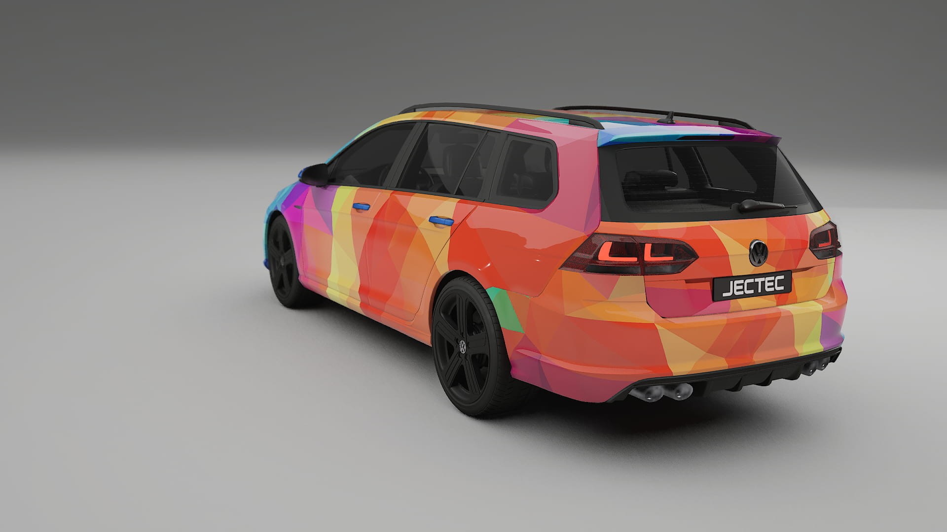 VW Golf Variant Mk7 VECTOR VIBE – Kit Wrap PPF Personalizzato in Pellicola Poliuretanica Stampabile