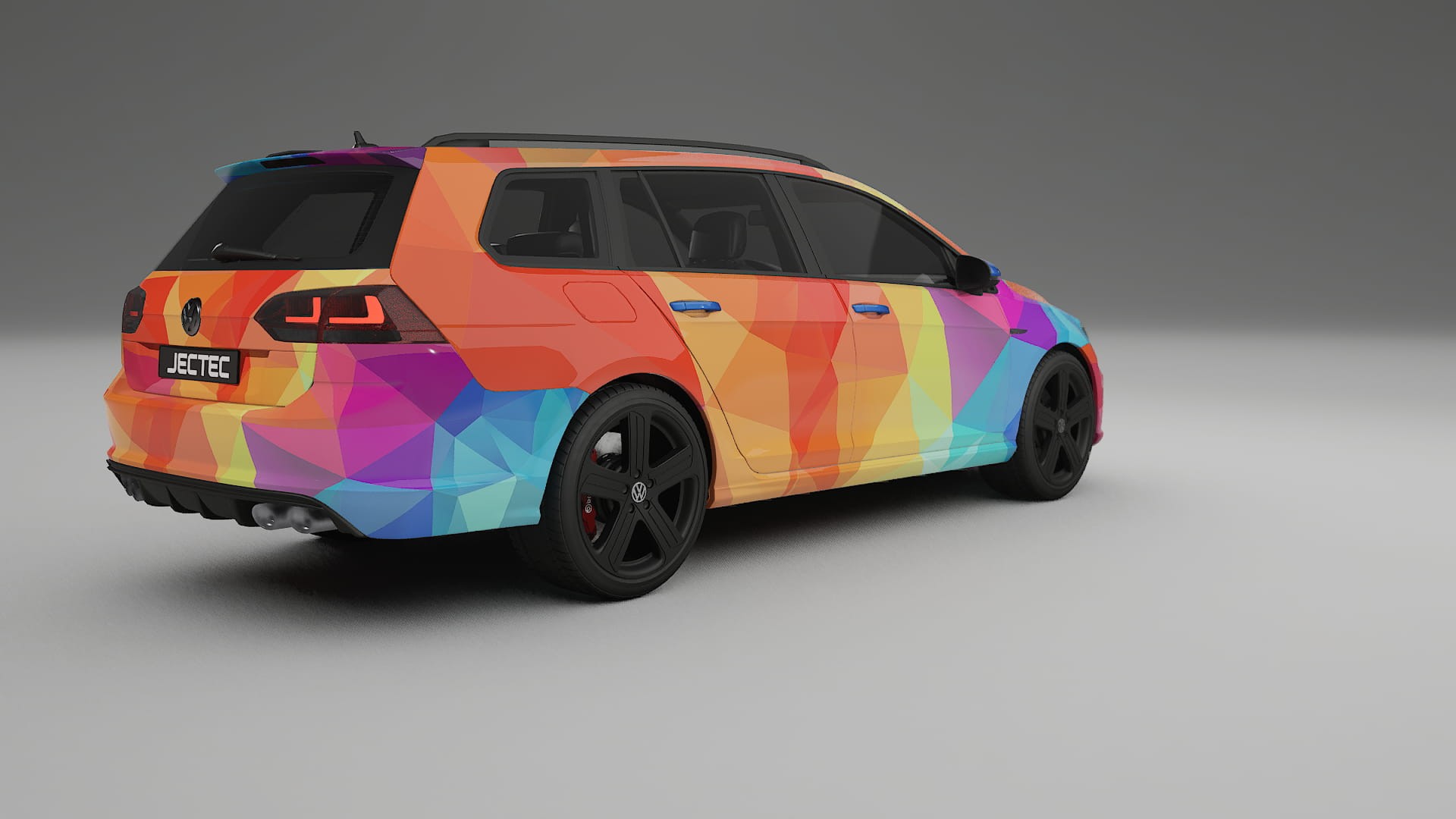VW Golf Variant Mk7 VECTOR VIBE – Kit Wrap PPF Personalizzato in Pellicola Poliuretanica Stampabile