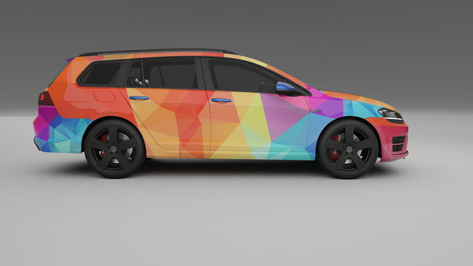VW Golf Variant Mk7 VECTOR VIBE – Kit Wrap PPF Personalizzato in Pellicola Poliuretanica Stampabile