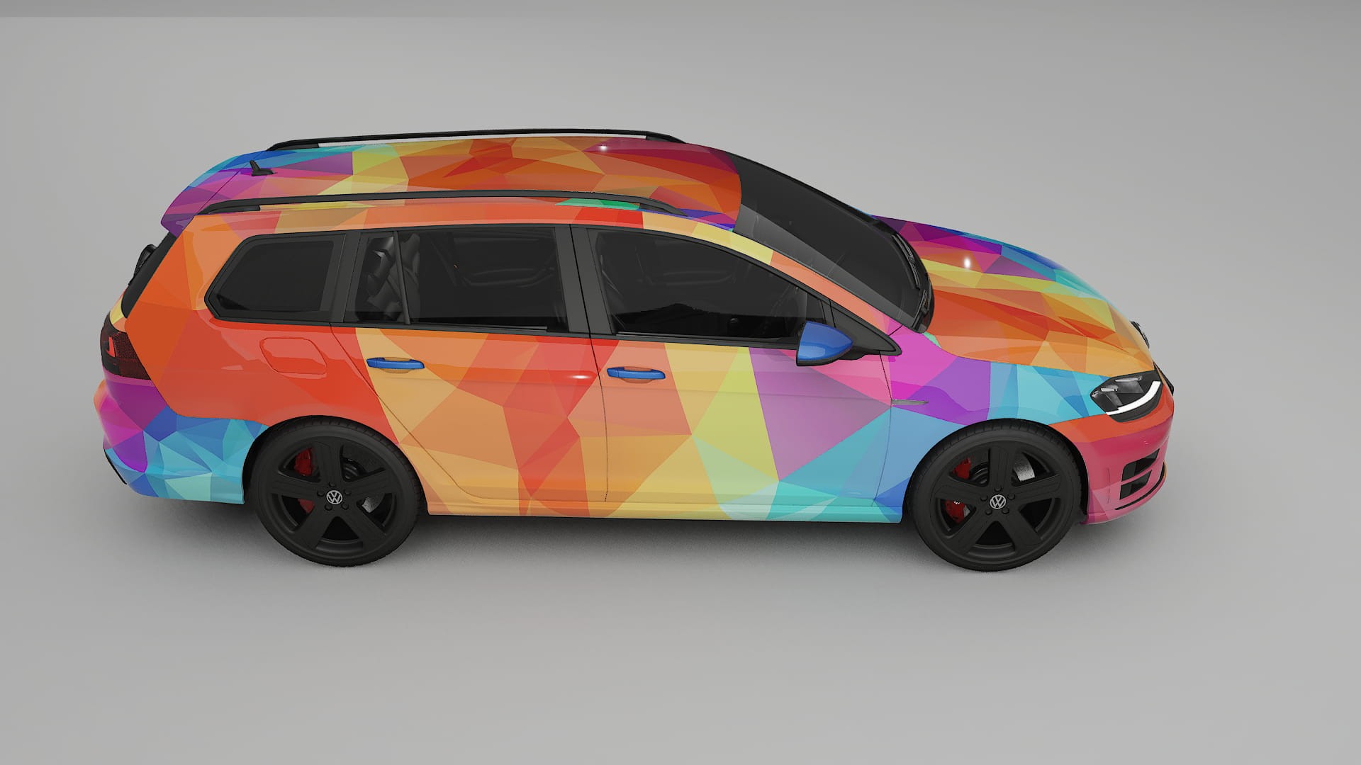 VW Golf Variant Mk7 VECTOR VIBE – Kit Wrap PPF Personalizzato in Pellicola Poliuretanica Stampabile