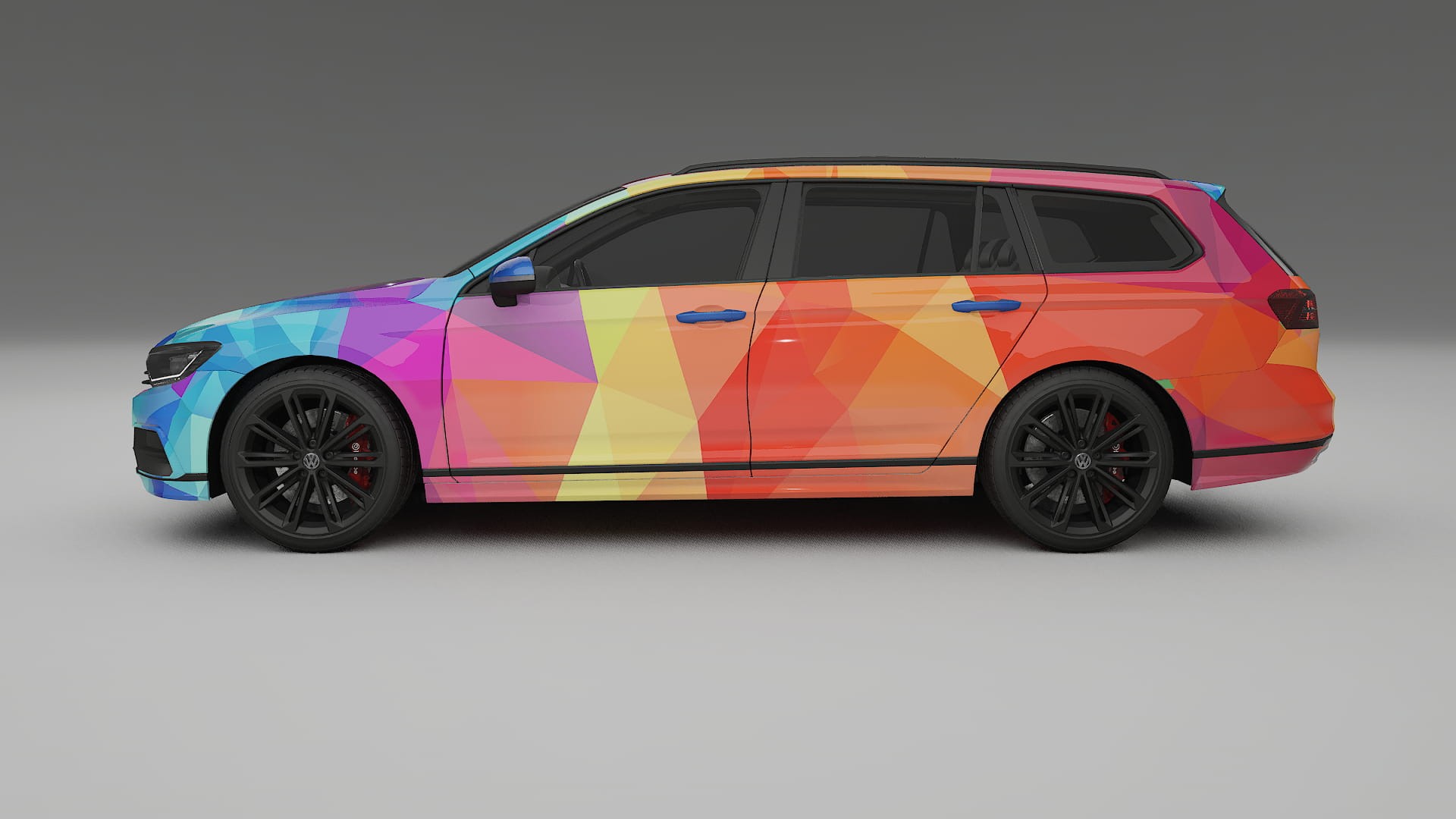 VW Passat VariantR B8 VECTOR VIBE – Kit Wrap PPF Personalizzato in Pellicola Poliuretanica Stampabile