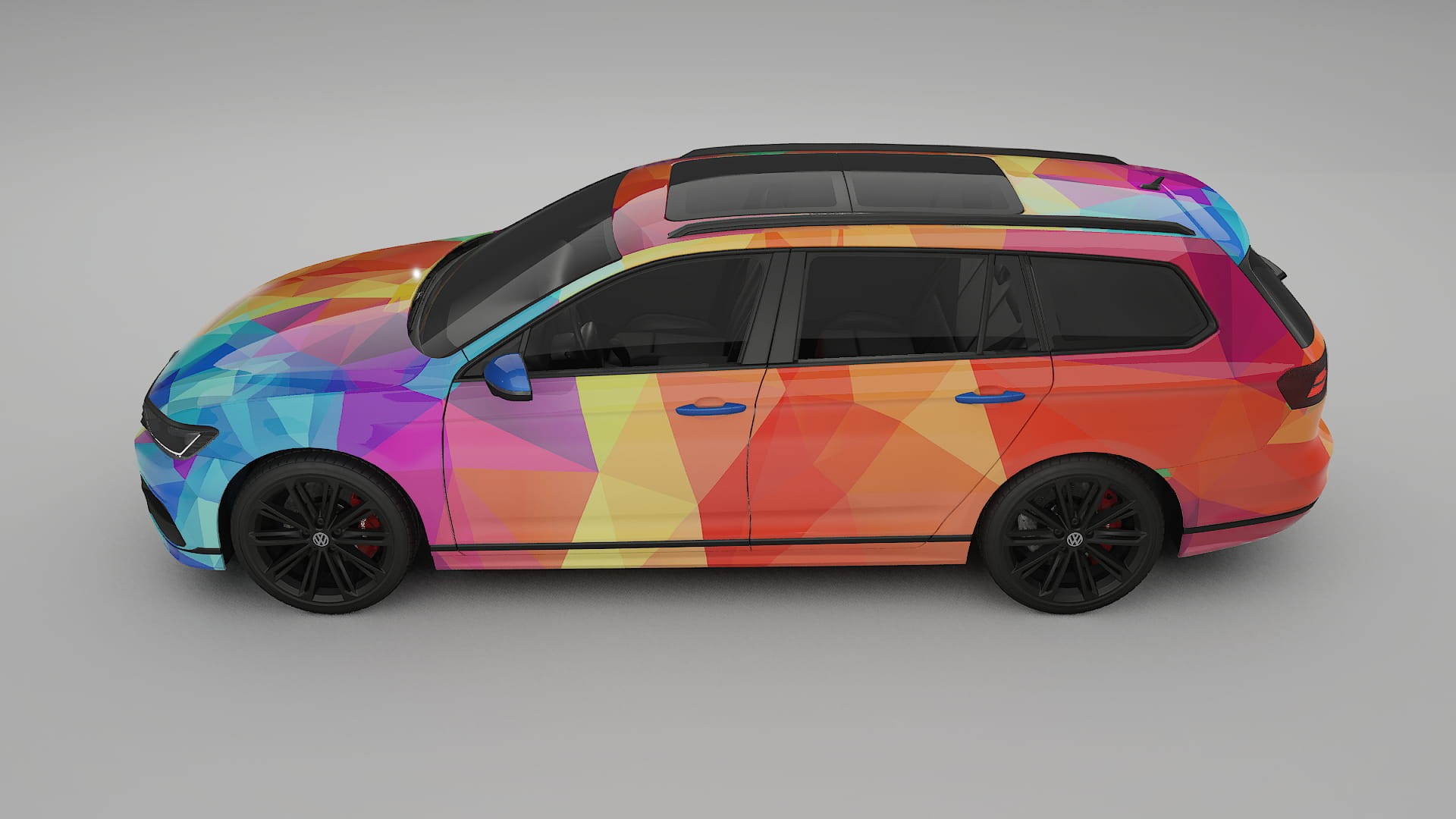 VW Passat VariantR B8 VECTOR VIBE – Kit Wrap PPF Personalizzato in Pellicola Poliuretanica Stampabile