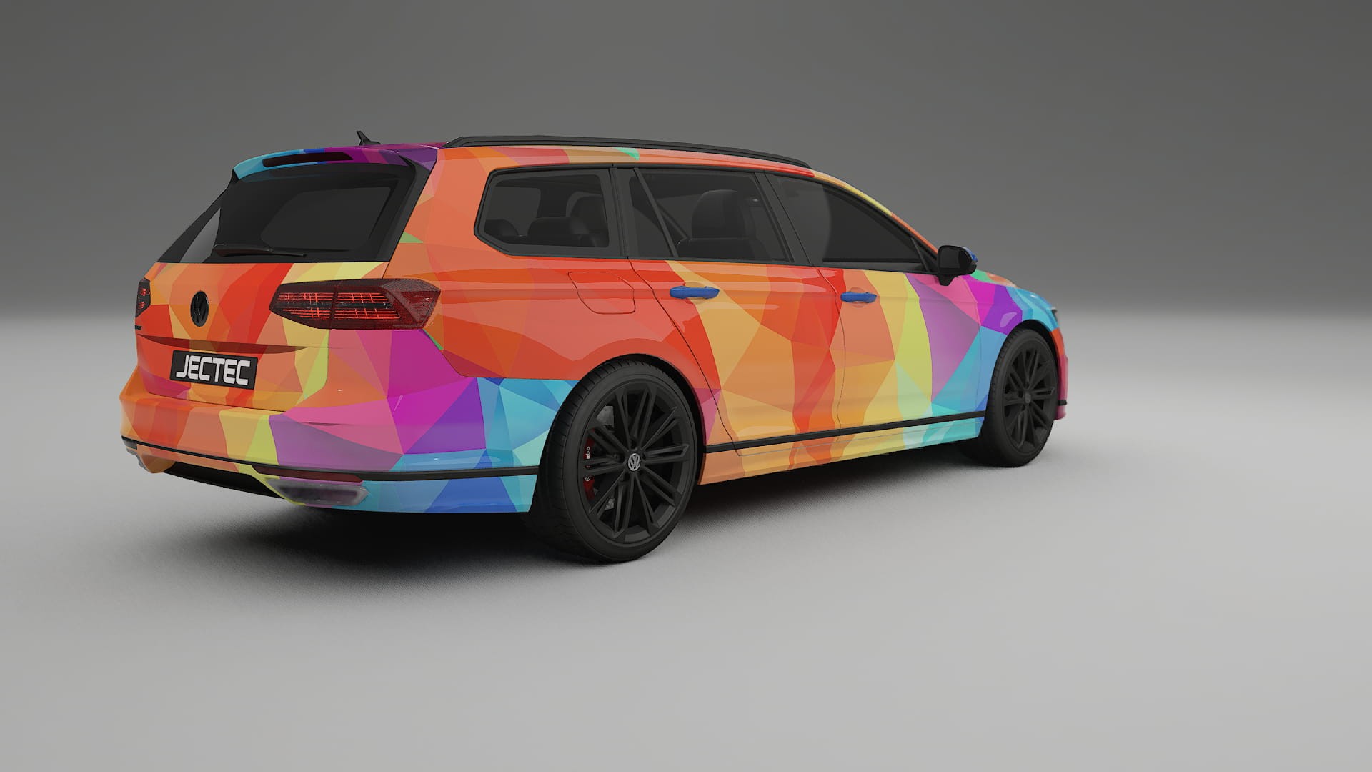 VW Passat VariantR B8 VECTOR VIBE – Kit Wrap PPF Personalizzato in Pellicola Poliuretanica Stampabile