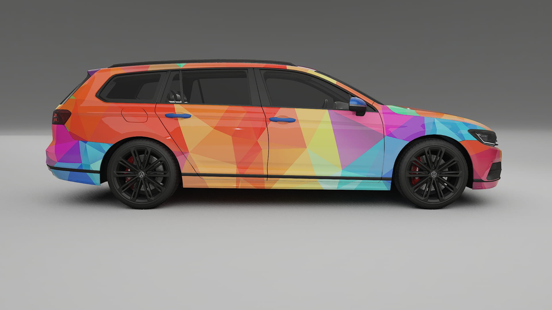 VW Passat VariantR B8 VECTOR VIBE – Kit Wrap PPF Personalizzato in Pellicola Poliuretanica Stampabile