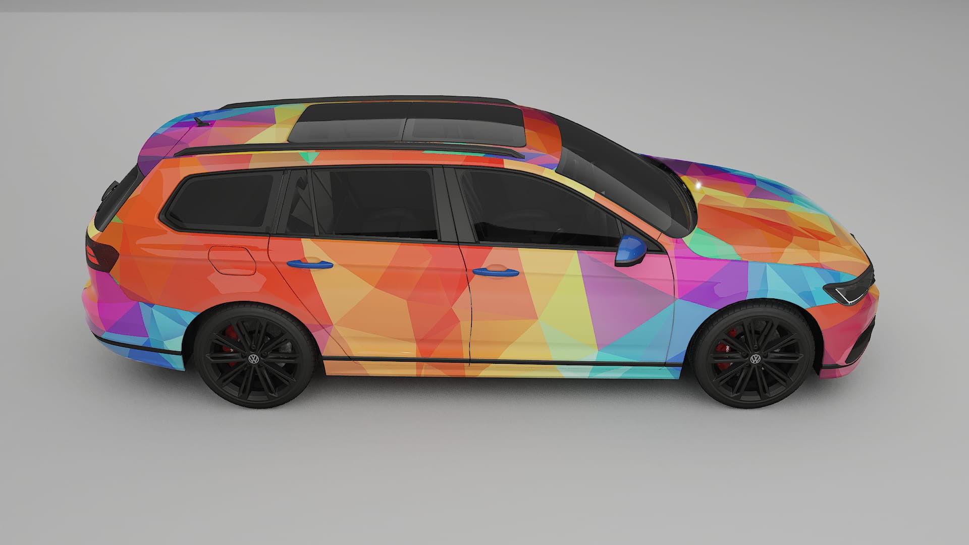 VW Passat VariantR B8 VECTOR VIBE – Kit Wrap PPF Personalizzato in Pellicola Poliuretanica Stampabile