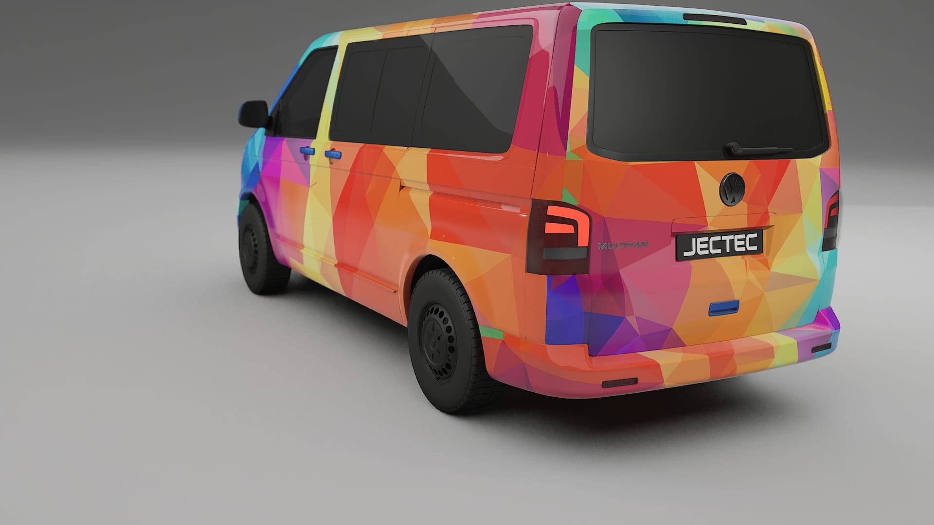 VW Transporter T5 Caravelle VECTOR VIBE – Kit Wrap PPF Personalizzato in Pellicola Poliuretanica Stampabile