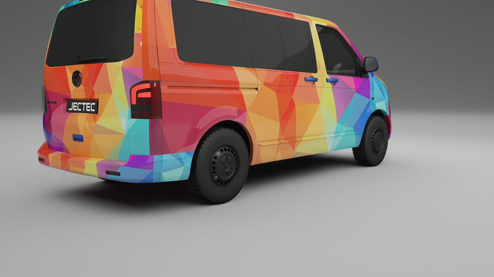 VW Transporter T5 Caravelle VECTOR VIBE – Kit Wrap PPF Personalizzato in Pellicola Poliuretanica Stampabile