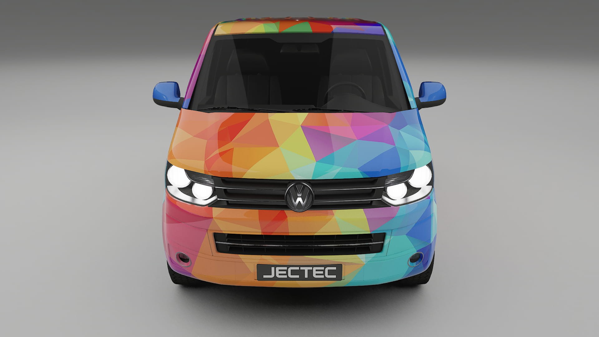 VW Transporter T5 Caravelle VECTOR VIBE – Kit Wrap PPF Personalizzato in Pellicola Poliuretanica Stampabile