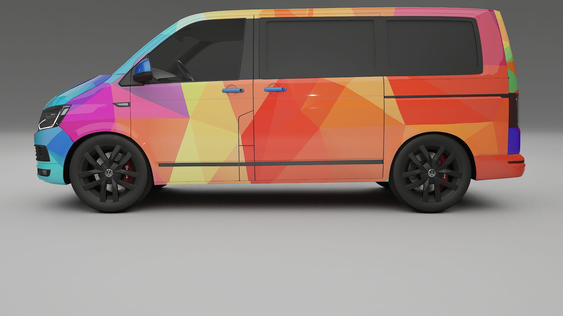 VW Transporter T6 Multivan VECTOR VIBE – Kit Wrap PPF Personalizzato in Pellicola Poliuretanica Stampabile