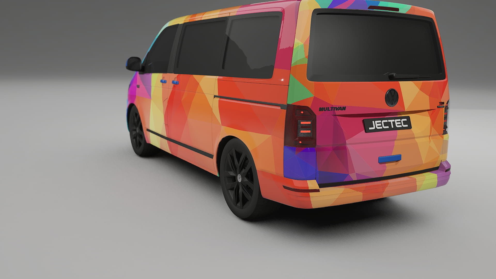 VW Transporter T6 Multivan VECTOR VIBE – Kit Wrap PPF Personalizzato in Pellicola Poliuretanica Stampabile