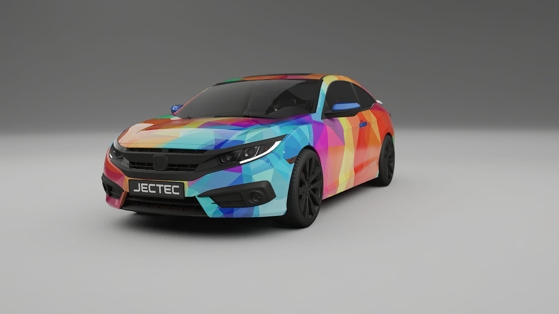 Honda Civic coupe prefacelift pre-LCI VECTOR VIBE – Kit Wrap PPF Personalizzato in Pellicola Poliuretanica Stampabile