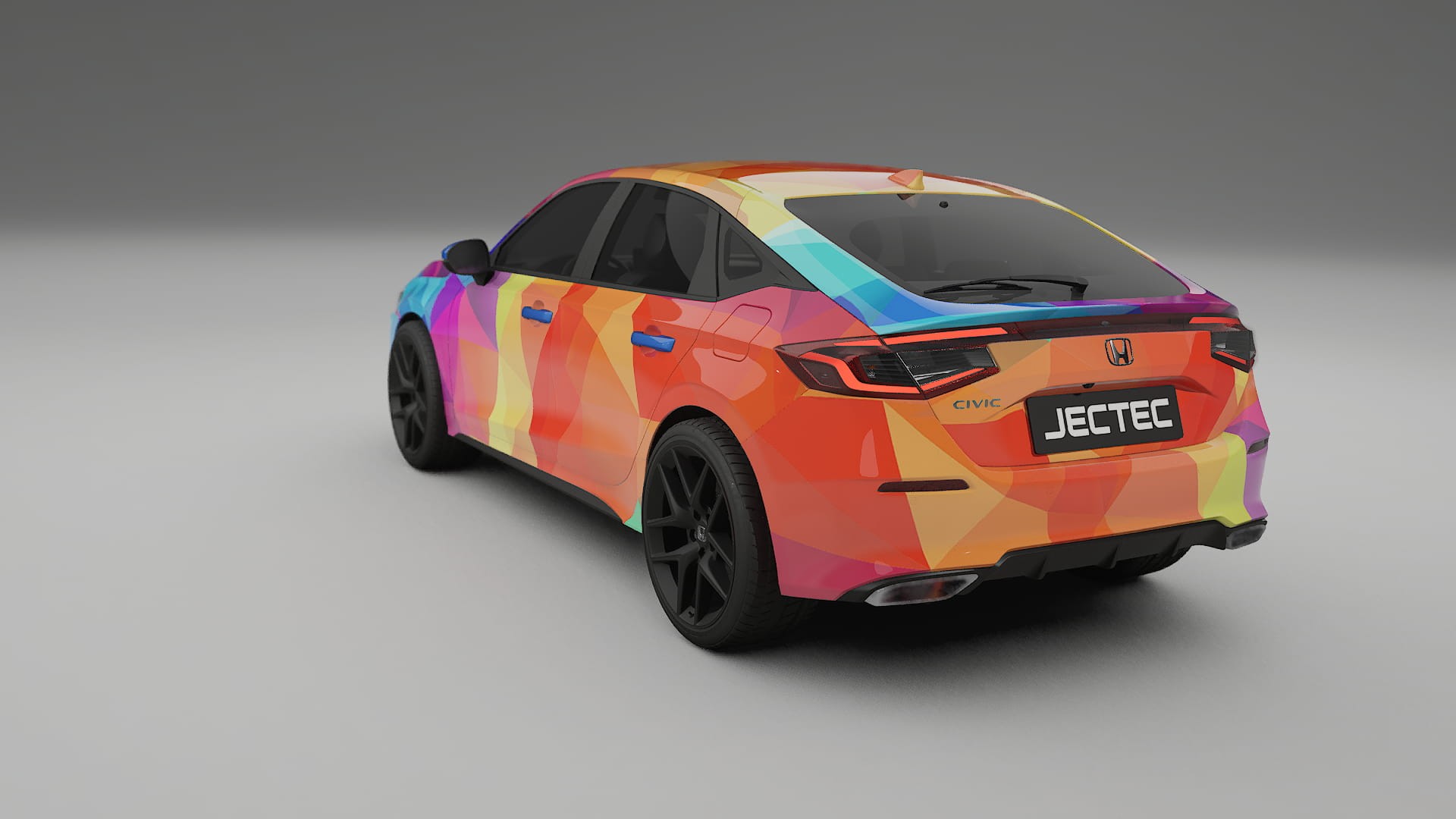 Honda Civic hatchback VECTOR VIBE – Kit Wrap PPF Personalizzato in Pellicola Poliuretanica Stampabile