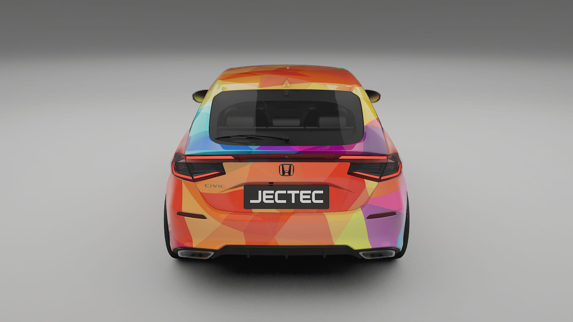 Honda Civic hatchback VECTOR VIBE – Kit Wrap PPF Personalizzato in Pellicola Poliuretanica Stampabile