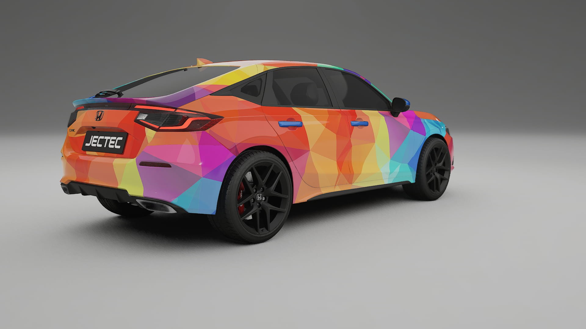 Honda Civic hatchback VECTOR VIBE – Kit Wrap PPF Personalizzato in Pellicola Poliuretanica Stampabile