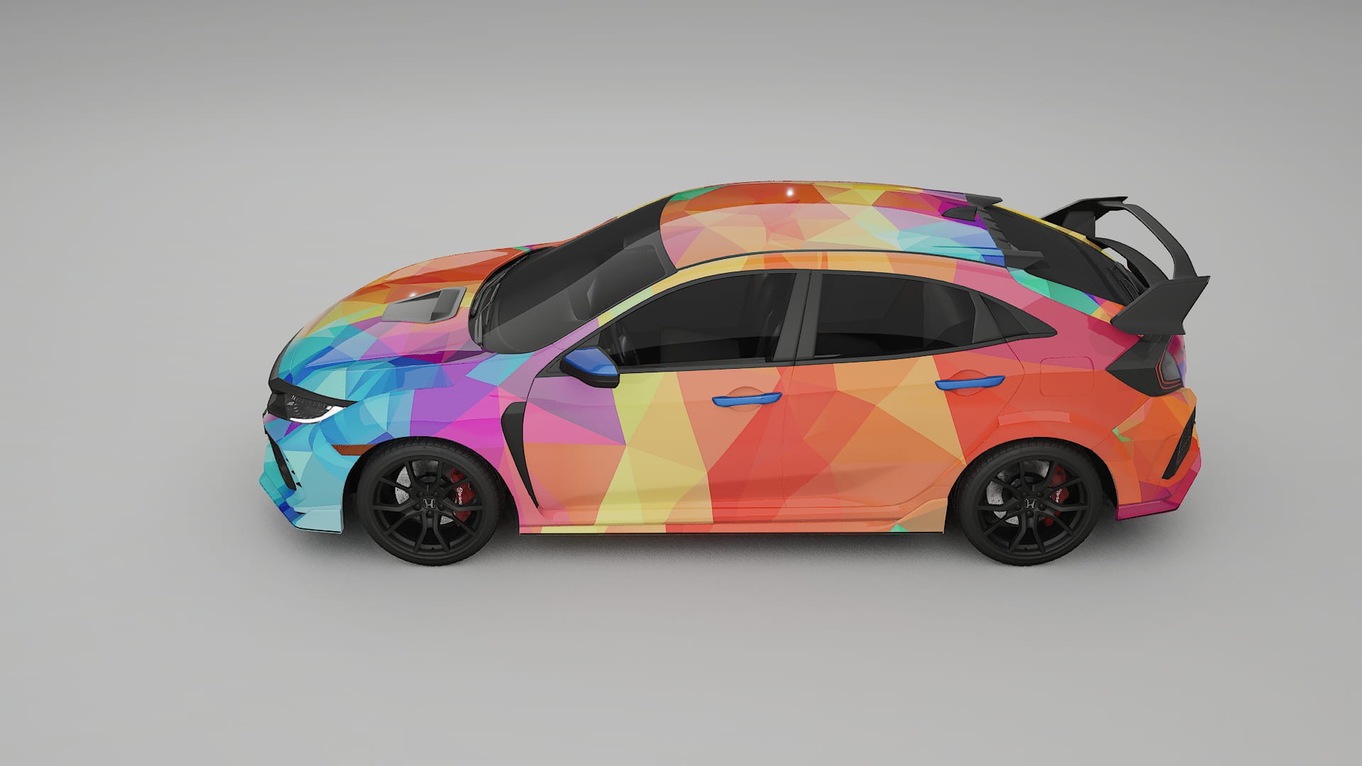 Honda Civic Type-R VECTOR VIBE – Kit Wrap PPF Personalizzato in Pellicola Poliuretanica Stampabile