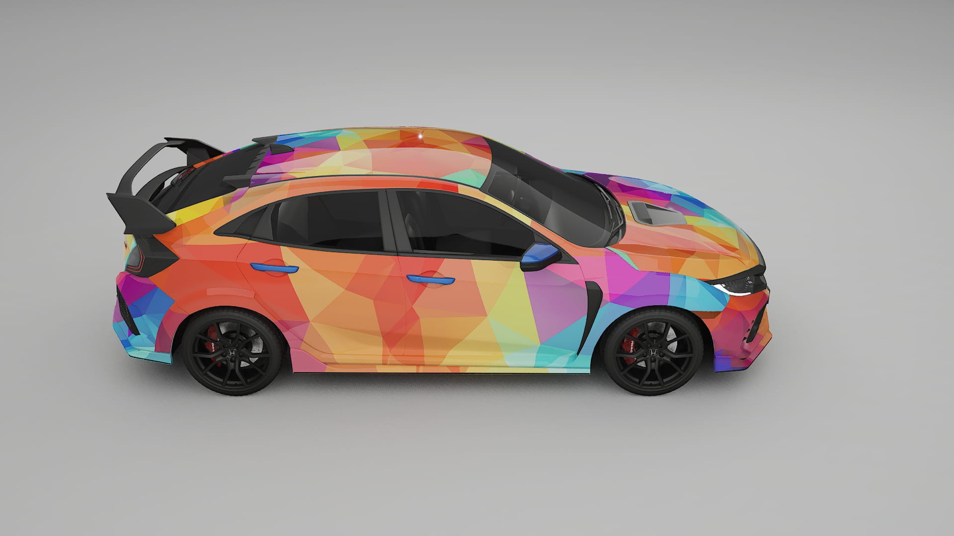 Honda Civic Type-R VECTOR VIBE – Kit Wrap PPF Personalizzato in Pellicola Poliuretanica Stampabile