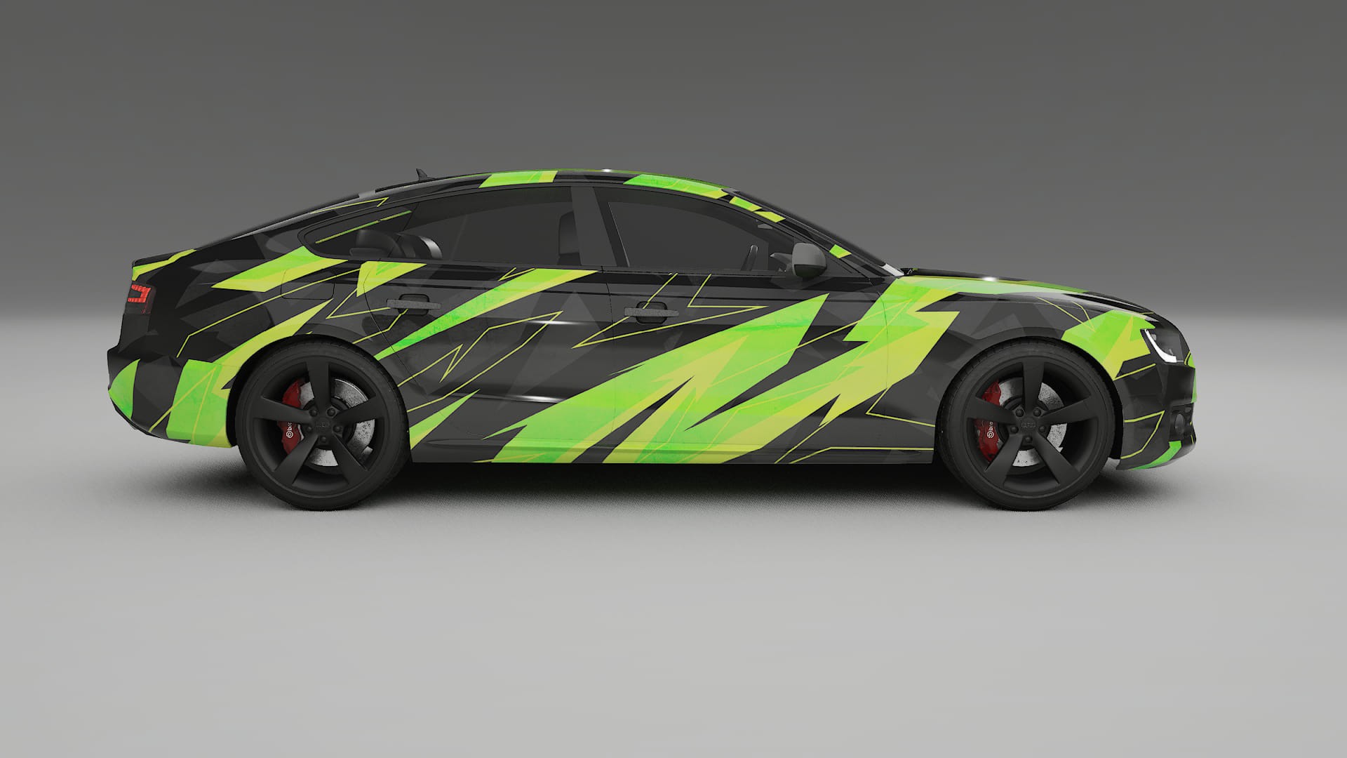 Audi A5 8T Sportback prefacelift pre-LCI NINJA TURTLES – Kit Wrap PPF Personalizzato in Pellicola Poliuretanica Stampabile