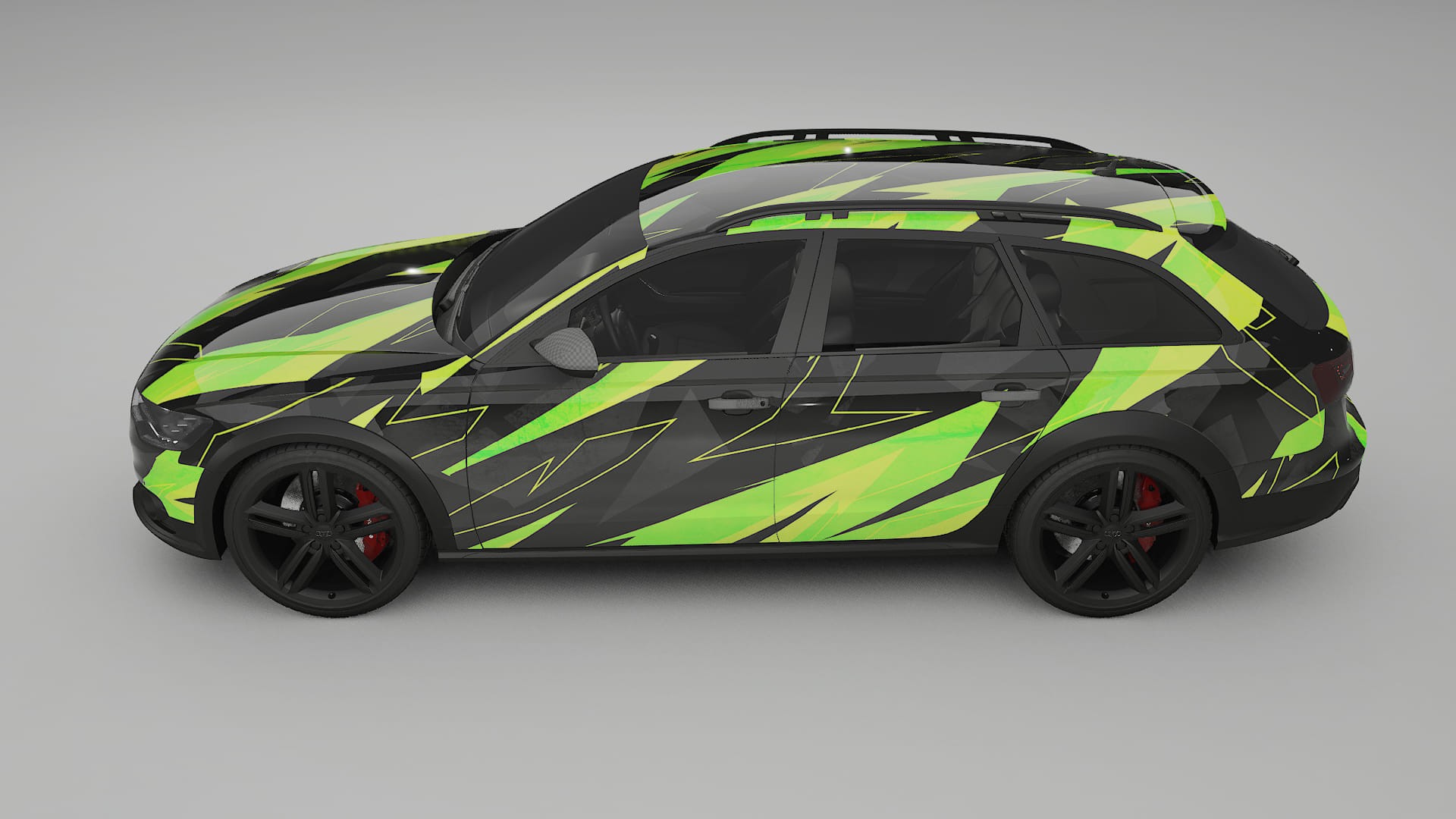 Audi A6 Allroad C7 prefacelift pre-LCI NINJA TURTLES – Kit Wrap PPF Personalizzato in Pellicola Poliuretanica Stampabile
