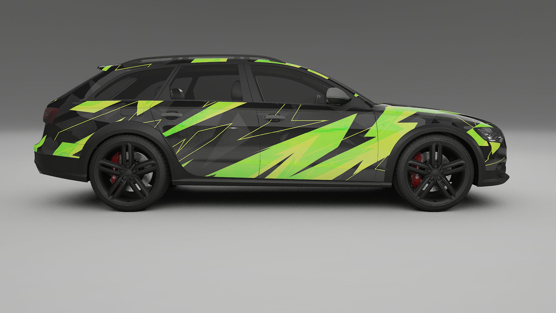 Audi A6 Allroad C7 prefacelift pre-LCI NINJA TURTLES – Kit Wrap PPF Personalizzato in Pellicola Poliuretanica Stampabile