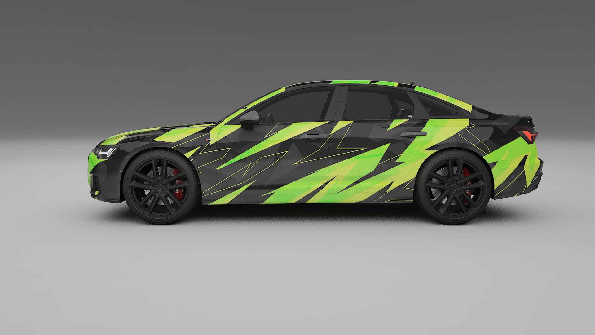 Audi A6 S-Line C8 NINJA TURTLES – Kit Wrap PPF Personalizzato in Pellicola Poliuretanica Stampabile