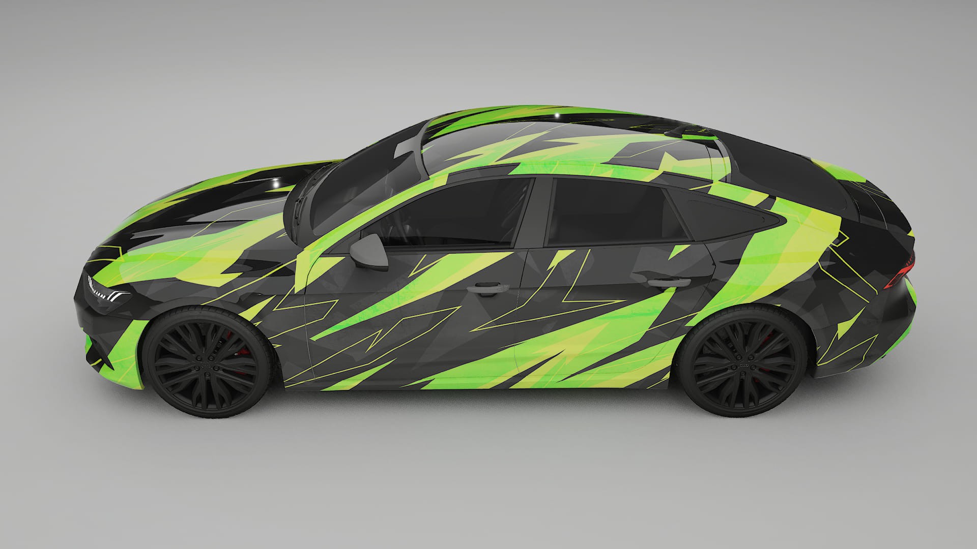 Audi A7 C8 Sportback prefacelift pre-LCI NINJA TURTLES – Kit Wrap PPF Personalizzato in Pellicola Poliuretanica Stampabile