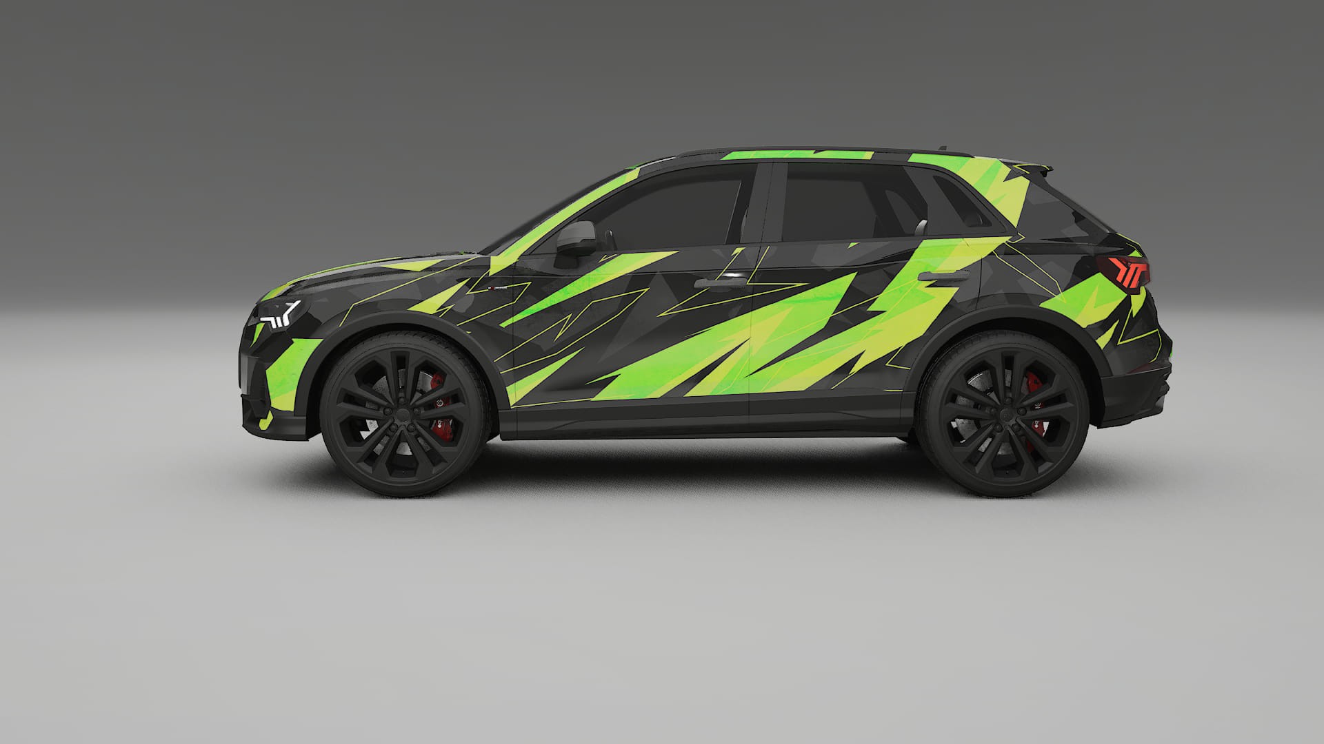 Audi Q3 S-Line F3 NINJA TURTLES – Kit Wrap PPF Personalizzato in Pellicola Poliuretanica Stampabile