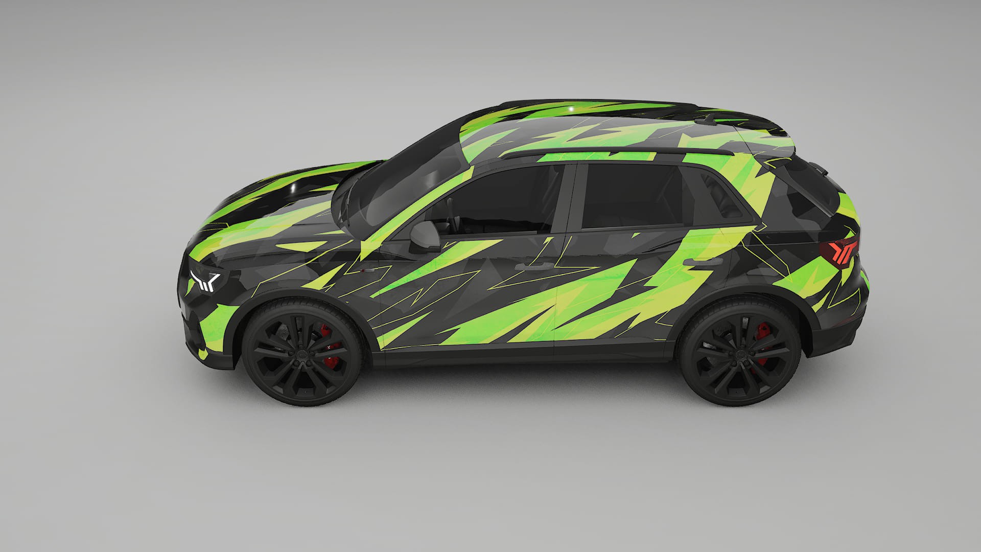 Audi Q3 S-Line F3 NINJA TURTLES – Kit Wrap PPF Personalizzato in Pellicola Poliuretanica Stampabile