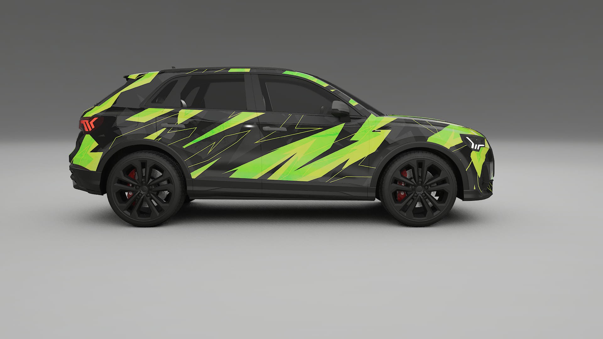 Audi Q3 S-Line F3 NINJA TURTLES – Kit Wrap PPF Personalizzato in Pellicola Poliuretanica Stampabile