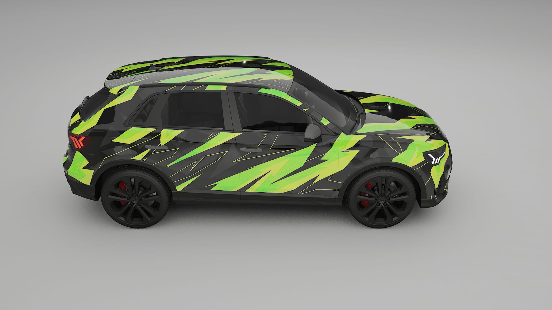Audi Q3 S-Line F3 NINJA TURTLES – Kit Wrap PPF Personalizzato in Pellicola Poliuretanica Stampabile
