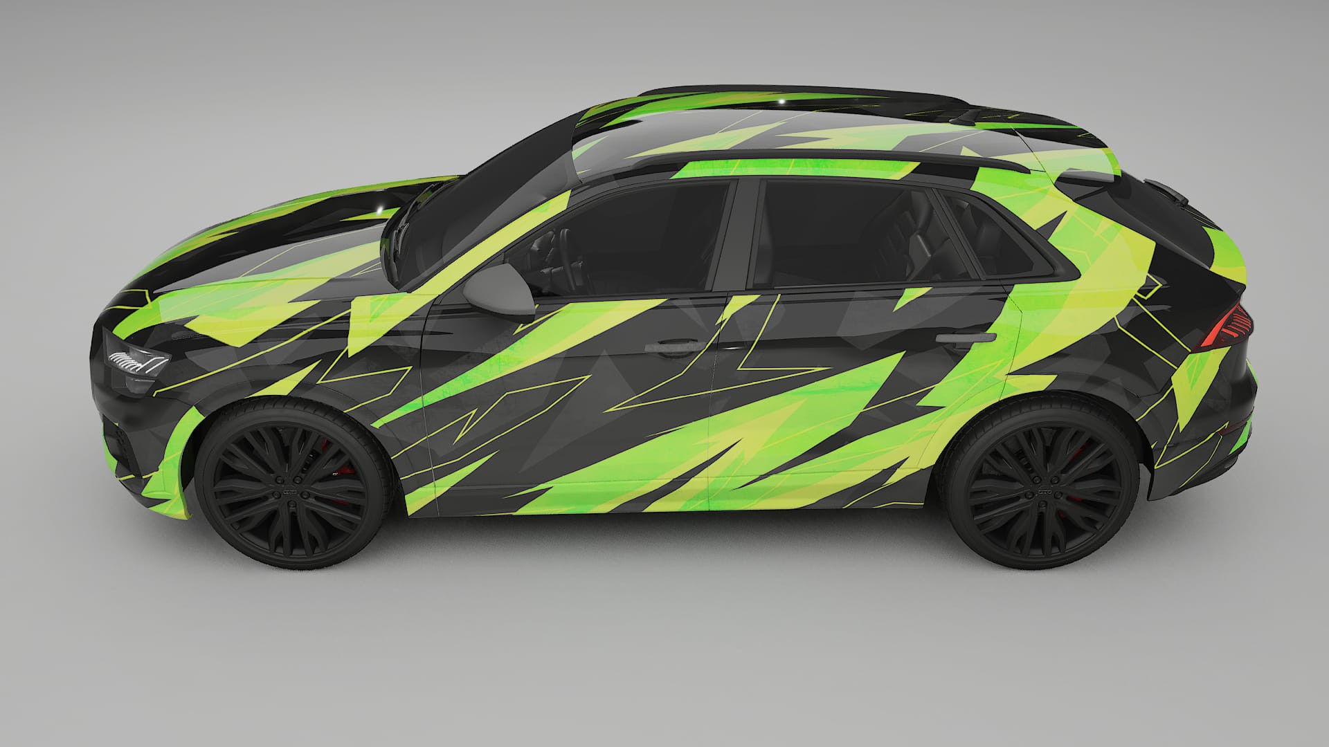Audi Q8 F1 prefacelift pre-LCI NINJA TURTLES – Kit Wrap PPF Personalizzato in Pellicola Poliuretanica Stampabile