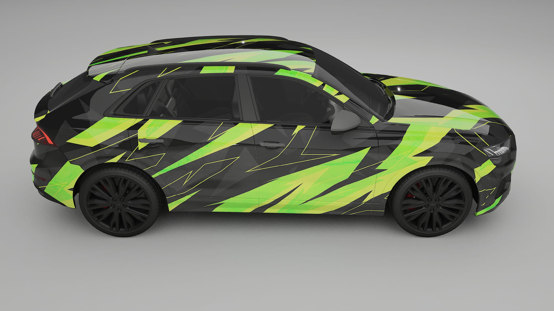 Audi Q8 F1 prefacelift pre-LCI NINJA TURTLES – Kit Wrap PPF Personalizzato in Pellicola Poliuretanica Stampabile